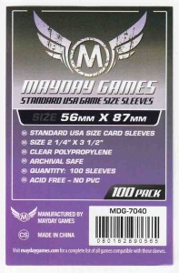 Standard USA Game Card Sleeves - 56x87