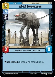 AT-AT Suppressor - Star Wars: Unlimited - Spark of Rebellion