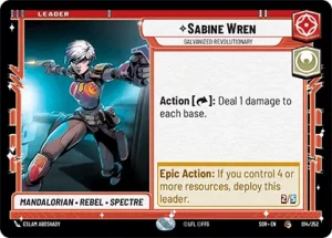 Sabine Wren - Galvanized Revolutionary - Star Wars: Unlimited - Spark of Rebellion