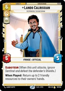 Lando Calrissian - Responsible Businessman (foil)