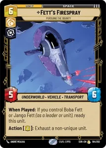 Fett's Firespray - Pursuing the Bounty (foil)