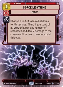 Force Lightning (foil-hyperspace)