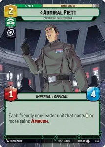 Admiral Piett - Captain of the Executor (hyperspace)