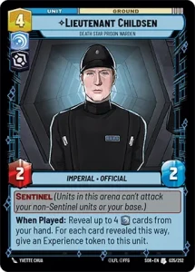Lieutenant Childsen - Death Star Prison Warden (foil)