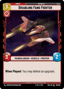 Disabling Fang Fighter - Star Wars: Unlimited - Shadows of the Galaxy