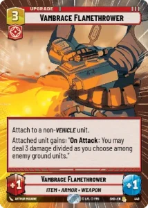 Vambrace Flamethrower - FOIL - HYPERSPACE