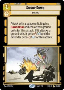 Swoop Down - Star Wars: Unlimited - Shadows of the Galaxy