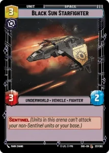 Black Sun Starfighter - Star Wars: Unlimited - Shadows of the Galaxy