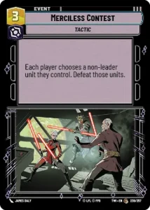 Merciless Contest - Star Wars: Unlimited - Twilight of the Republic