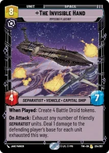 The Invisible Hand - Star Wars: Unlimited - Twilight of the Republic