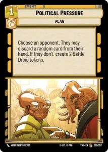 Political Pressure - Star Wars: Unlimited - Twilight of the Republic