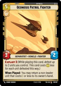 Geonosis Patrol Fighter - FOIL