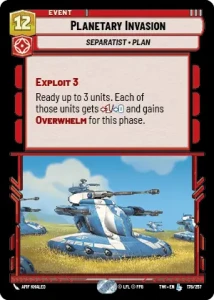 Planetary Invasion - Star Wars: Unlimited - Twilight of the Republic