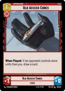 Old Access Codes - Star Wars: Unlimited - Twilight of the Republic