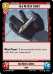 Old Access Codes - FOIL