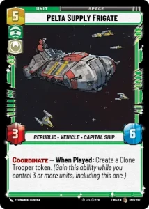 Pelta Supply Frigate - Star Wars: Unlimited - Twilight of the Republic
