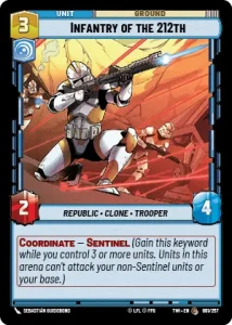 Infantry of the 212th - Star Wars: Unlimited - Twilight of the Republic