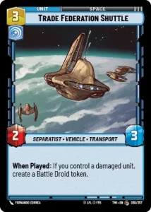 Trade Federation Shuttle - Star Wars: Unlimited - Twilight of the Republic