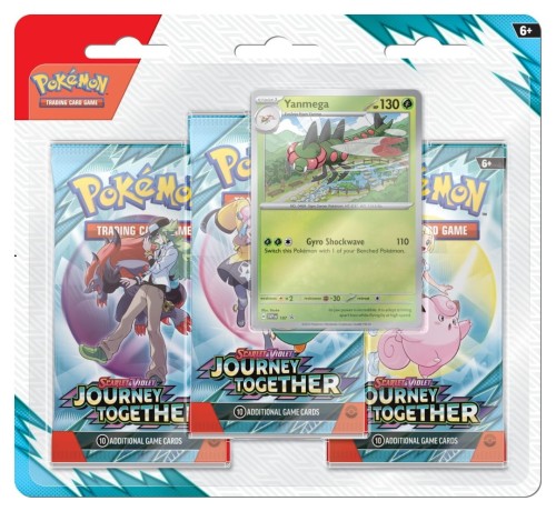 Pokémon TCG Scarlet &amp; Violet - Journey Together - 3-Pack Blister - Yanmega.jpg