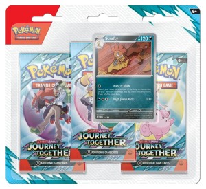 Pokémon TCG: Scarlet & Violet - Journey Together - 3-Pack Blister - Scrafty