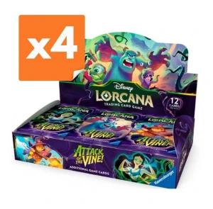 LIMIT do 4xBooster box, 2xTrove i 1xIllumineer's Quest na osobę - Disney Lorcana - Attack of the Vine (CH13)  - Case (4x Box 24 boosterów)