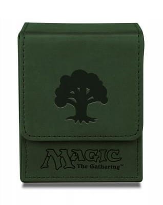 Pudełko na karty - Zielona mana MtG - Flip Box - nowy materiał