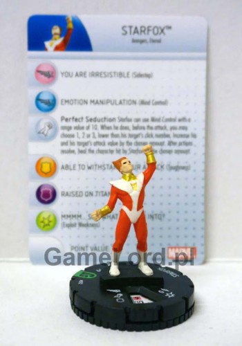 Marvel HeroClix - Guardians of the Galaxy - #032 Starfox