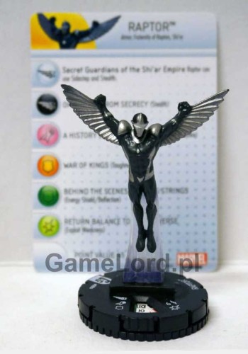 Marvel HeroClix - Guardians of the Galaxy - #008a Raptor