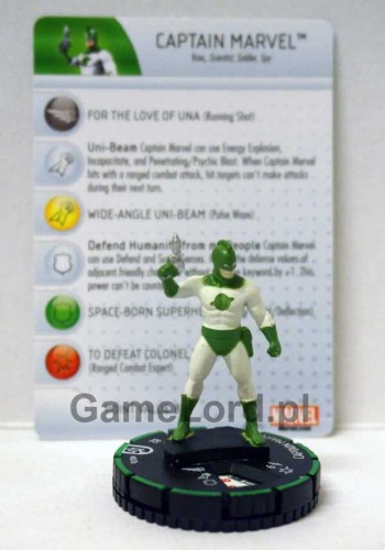 Marvel HeroClix - Guardians of the Galaxy - #007b Captain Marvel