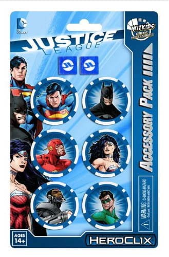 DC HeroClix: Justice League Trinity War Dice &amp; Tokens Pack