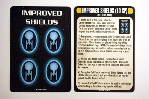 Attack Wing Star Trek - Resources: Improved Shields &amp; Reference Card