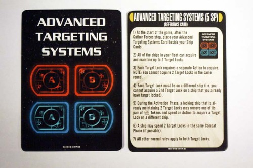 Attack Wing Star Trek - Resources: Advance Targeting System &amp; Reference Card