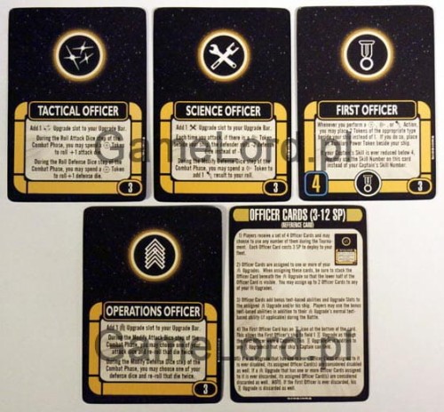 Attack Wing Star Trek - Resources: Officer Cards &amp; Reference Card