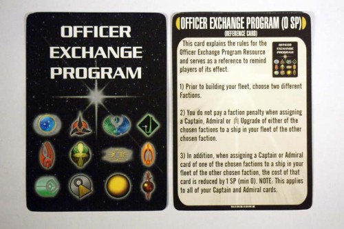 Attack Wing Star Trek - Resources: Officer Exchange &amp; Reference Card