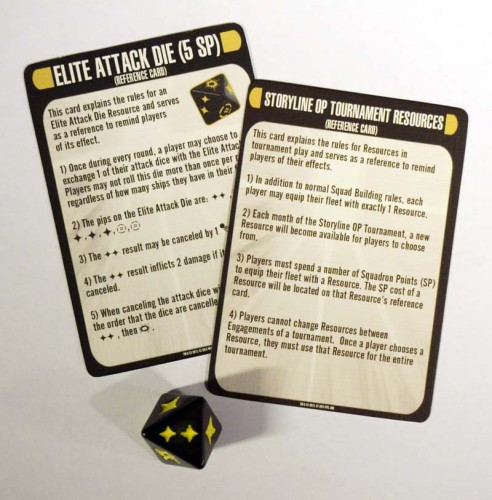 Attack Wing Star Trek - Resources: Elite Attack Dice &amp; Reference Card