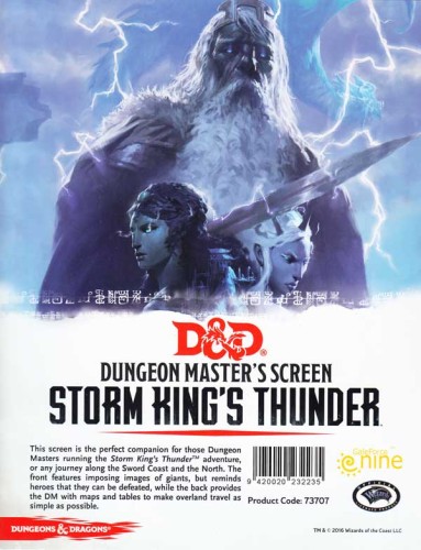 Dungeons &amp; Dragons: Dunegon Master's Screen 5.0 - Storm King's Thunder