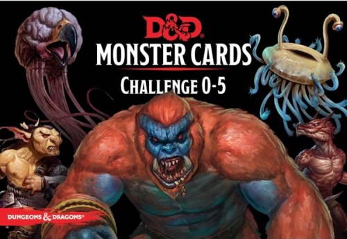 D&amp;D Monster Cards - Challenge 0-5 Deck (193 Cards)
