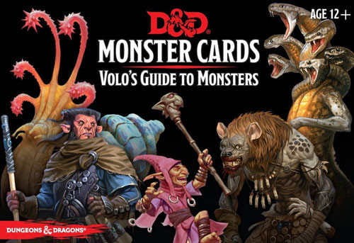 D&amp;D Monster Cards - D&amp;D Monster Cards - Volo's Guide to Monsters (81 Cards)