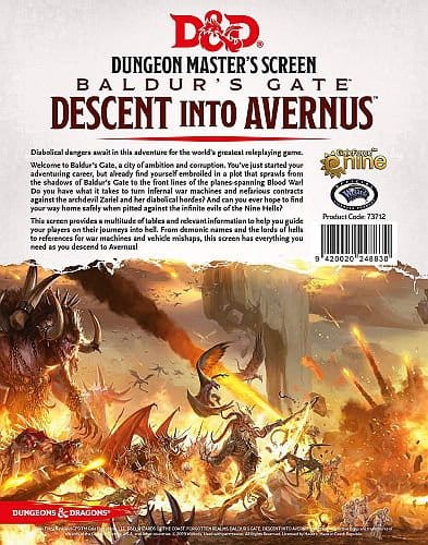 Dungeons &amp; Dragons: Dungeon Master's Screen - Descent into Avernus