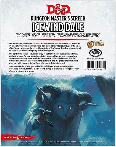 Dungeons &amp; Dragons: Icewind Dale Rime of The Frostmaiden DM Screen