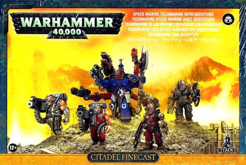 Space Marine Techmarine with Servitors